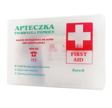 Apteczka B-Euro-8 przezroczysta