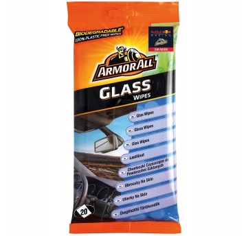 ArmorAll Glass Cleaning Wipes – Chusteczki do powierzchni szklanych (20 szt.)
