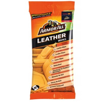 ArmorAll Leather Cleaning & Care Wipes – Ściereczki do skóry (20 szt.)