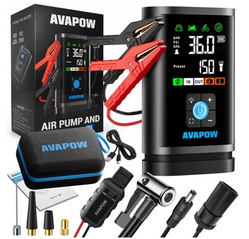 AVAPOW Jump Starter Booster JP3 PRO z Kompresorem Air Pump 3000 A