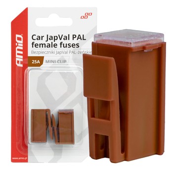 BEZPIECZNIKI JAPVAL MINI CLIP, 25A, 2 SZT.