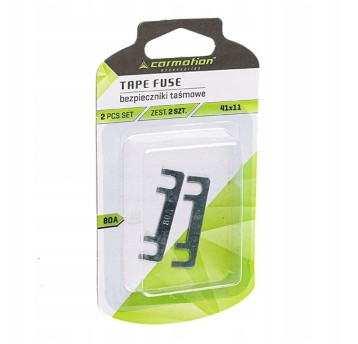 Bezpieczniki taśmowe 41x11 mm, 80A, 2 szt.