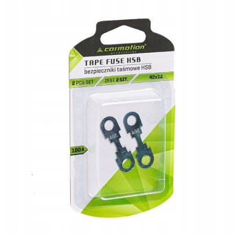 Bezpieczniki taśmowe HSB 42x12 mm, 100A, 2 szt.