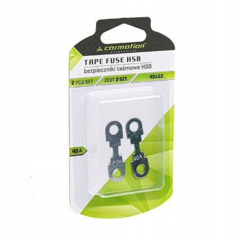 Bezpieczniki taśmowe HSB 42x12 mm, 40A, 2 szt.
