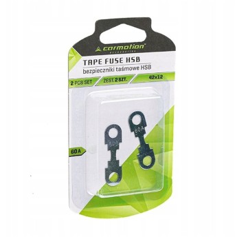 Bezpieczniki taśmowe HSB 42x12 mm, 60A, 2 szt.
