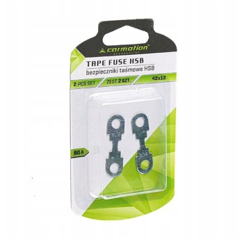 Bezpieczniki taśmowe HSB 42x12 mm, 80A, 2 szt.