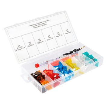 BEZPIECZNIKI UNI + PRÓBNIK NAPI.+ CHWYTAK, 92 ELEM