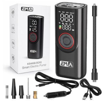 Bezprzewodowa Pompka Kompresor Elektryczna Samochodowa Rowerowa Kół Opon
