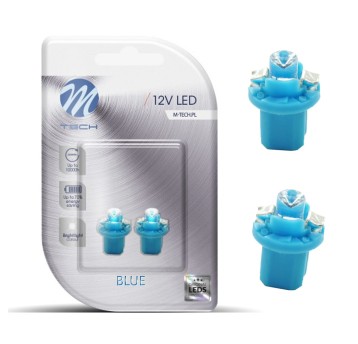 & Blister 2x Dioda LED L004 - B8.5d niebie