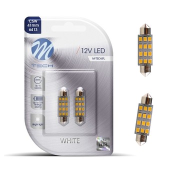 Blister 2x Dioda LED L030- C5W 41mm 12xSMD2835 bia