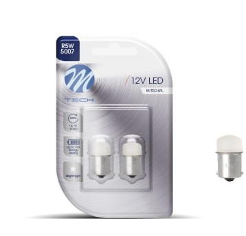 Blister 2x Dioda LED L033 - Ba15s 9LED SMD3014 biała