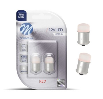 Blister 2x Dioda LED L033 - Ba15s LED RED