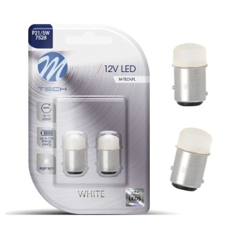 Blister 2x Dioda LED L038 - BaY15d 9xSMD3014 biała