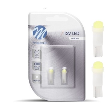 Blister 2x Dioda LED L053 - T5 1xCOB biała