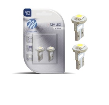 Blister 2x Dioda LED L081 - W5W 1xSMD5050 biała