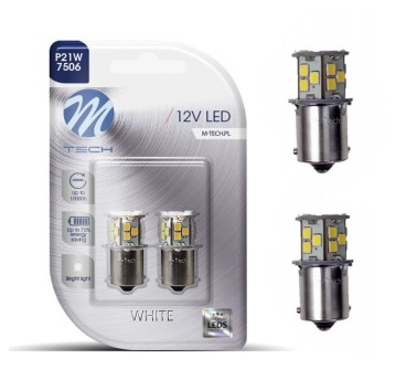 Blister 2x Dioda LED L112 - Ba15s 21xSMD2835 biała