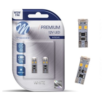 Blister 2x Dioda LED L312 - W5W 8xSMD2835 CANBUS