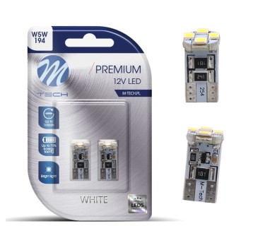 Blister 2x Dioda LED L329 - W5W 4xSMD2835 CANBUS -