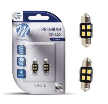 Blister 2x Dioda LED L345 - C5W 31mm 4xSMD2835 CAN