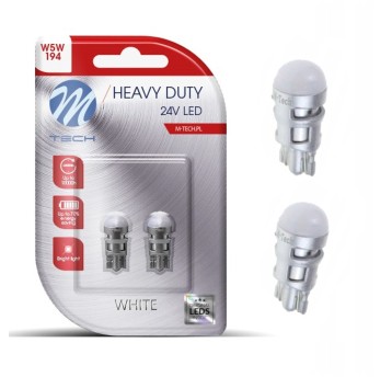 Blister 2x Dioda LED L9106 - W5W 1xSMD3030 biała 24V