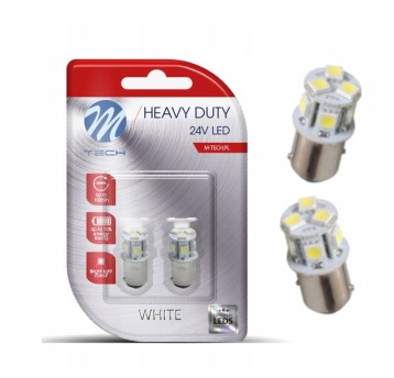 Blister - Dioda LED L989 - BaY15d 24V 8xSMD5050 biała
