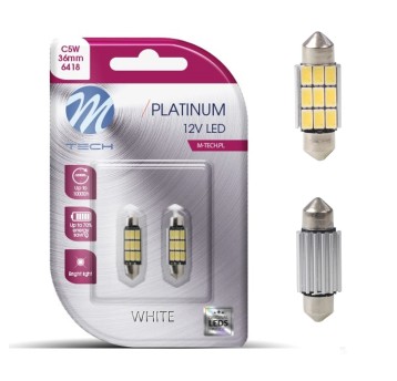 Blister LB815W - C5W 36mm 9xSMD5630 12V White