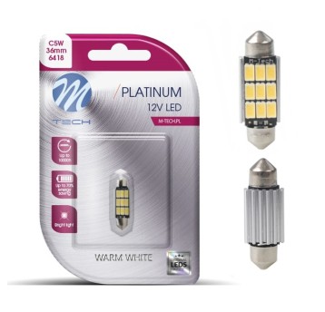 Blister LB815WW-01B - C5W 36mm 9xSMD5630 12V Warm
