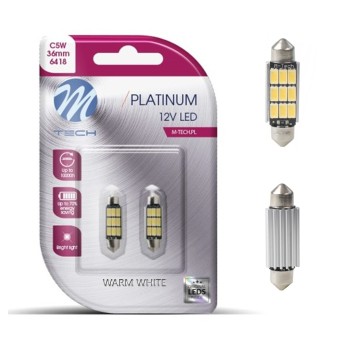 Blister LB815WW - C5W 36mm 9xSMD5630 12V Warm White