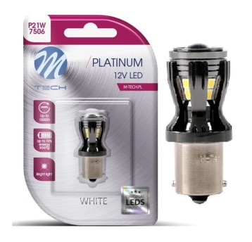 Blister LB820W-01B - BA15S, 12-24V 14x2835SMD, Canbus, White