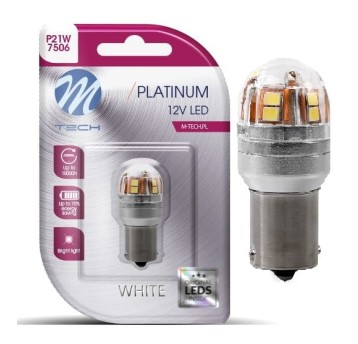 Blister LB826W-01B - BA15S, 12-24V 15x2835SMD, Canbus, White