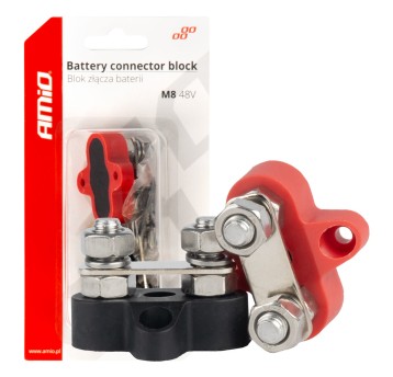 Blok rozdzielczy złącza baterii bus bar podwójny zestaw max 48V M8