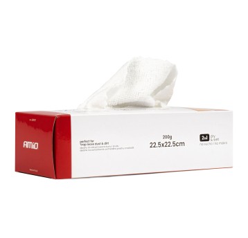 Chusteczki ściereczki z mikrofibry pudełko zestaw 12 szt. 22,5x22,5 cm 200g