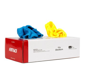 Chusteczki ściereczki z mikrofibry pudełko zestaw 30 szt. 30x30 cm 200g