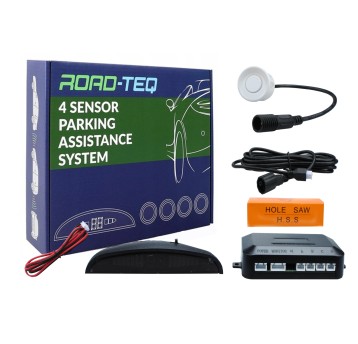 Czujnik parkowania z konektorami, wyświetlacz CP5 biały