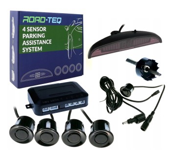 Czujnik parkowania z konektorami, wyświetlacz CP5 czarny