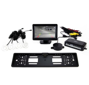 Czujniki TFT01 4,3" z Kamerką CAM-402 LED 4 sensory Biały