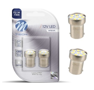 Dioda LED L088 - Ba15s G18 8xSMD2835 biała