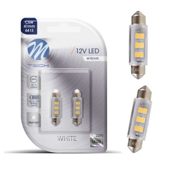 Dioda LED L091 - C5W 41mm 6xSMD2835 biała