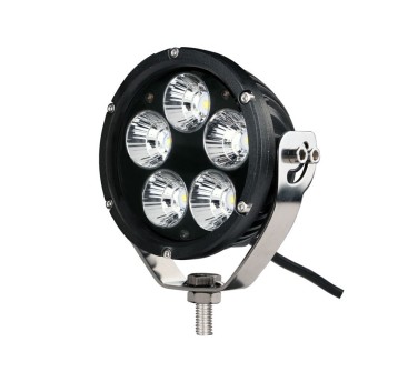 Driving light - side bracket - round black, CREE 50W 4"