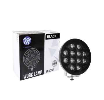 Driving light - side bracket - round black CREE 72W 9", Black Series