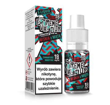 E-LIQUID EX VAP.WIŚNIA Z MIĘTĄ 18mg/ml 10ml