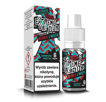 E-LIQUID EX VAP.WIŚNIA Z MIĘTĄ 6mg/ml 10ml