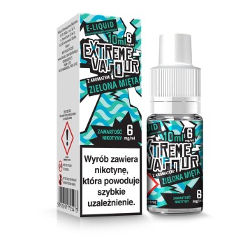 E-LIQUID Extreme Vapour 6mg/ml 10ml (Zielona mięta)