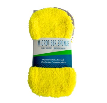EM Automotive® Gąbka z Mikrofibry do Mycia Czyszczenia i Polerowania Samochodu 23x10x5 cm