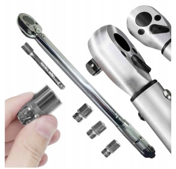 EM Automotive® Klucz Dynamometryczny 28 do 210 Nm Zestaw 1/2 Cala z Nasadkami