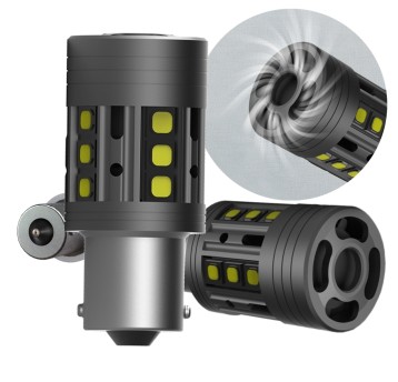 EM Automotive® Żarówka LED P21W BA15S S4 2800 LM CANBUS z Aktywnym Chłodzeniem