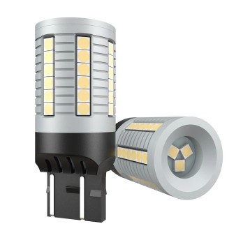 EM Automotive® Żarówka LED W21/5W 7443 S1 45 Diod SMD 3030 2350 LM CANBUS do Świateł DRL i Postojowy