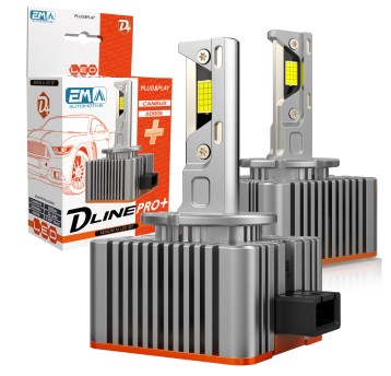 EM Automotive® Żarówki LED D1S 6500K 20000 LM CANBUS Plug and Play Zamiennik Xenon Komplet 2 Sztuki