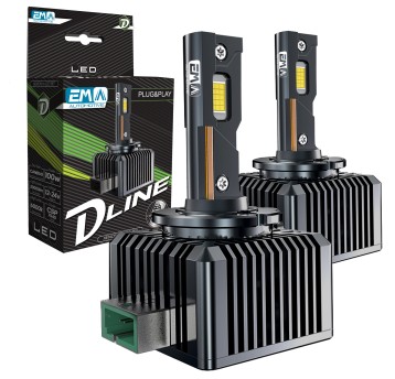 EM Automotive® Żarówki LED D3S 6000K 20000 LM CANBUS Plug and Play Zamiennik Xenon Komplet 2 Sztuki