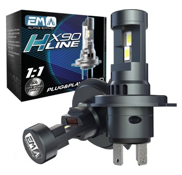 EM Automotive® Żarówki LED H4 6000K CANBUS 1:1 Nowa Generacja Diod CSP